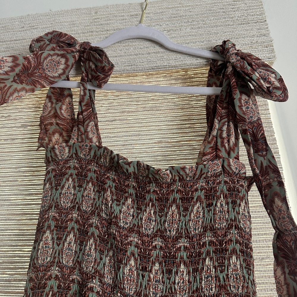 Hill House Brown and Cream Maxi Dress - Picture 8 of 9